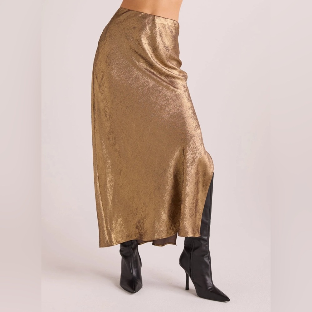 Bella Dahl Gold Skirt